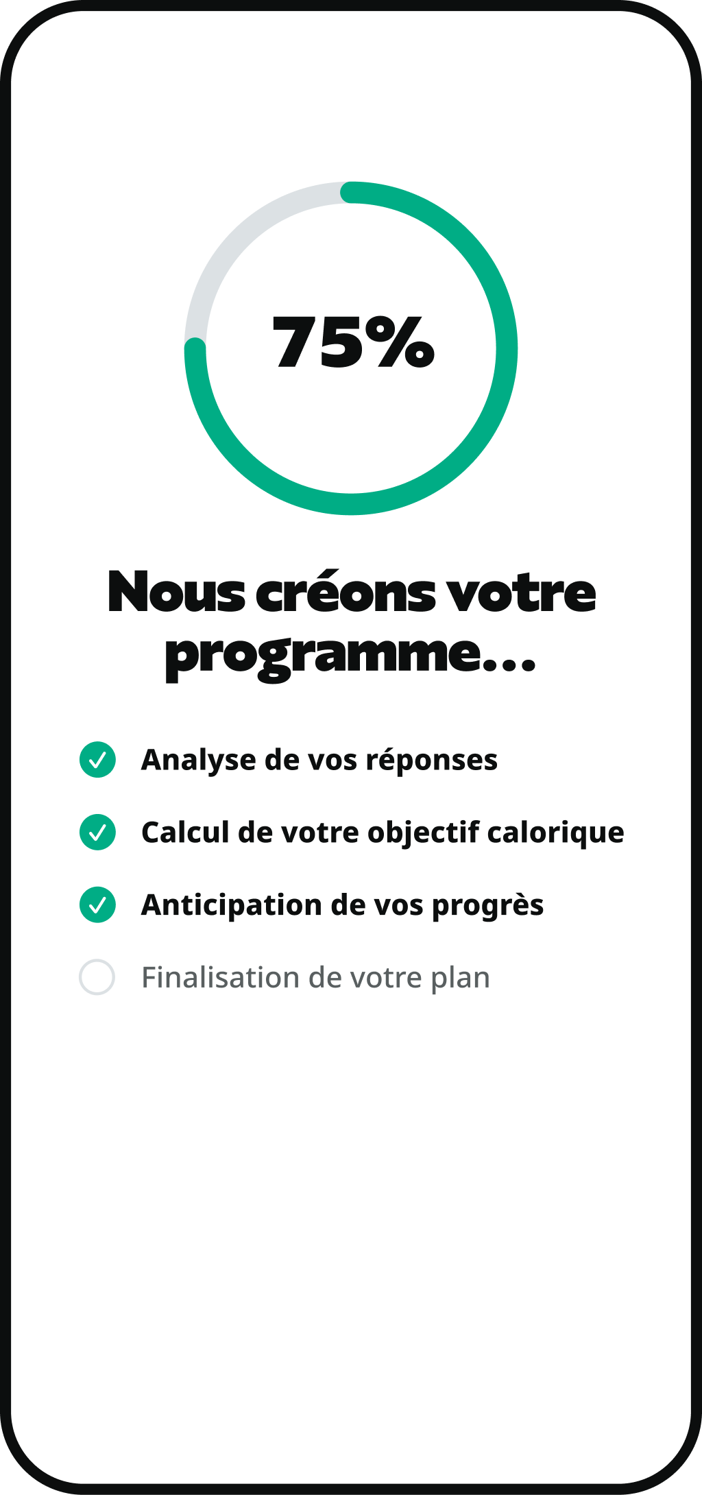 Apercu du planning hebdomadaire de Meal Planner